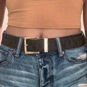 Brown Michael Kors Logo Belt 🤎